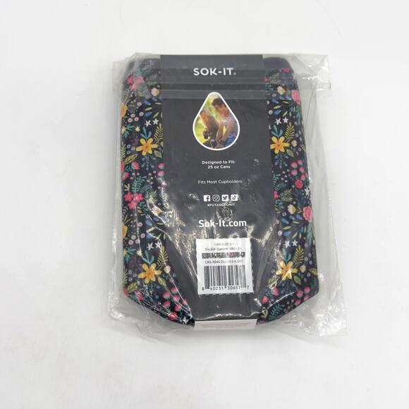 Sok-It CanSok 25oz Beer Soda Can Sleeve English Garden NEW - Picture 3 of 3